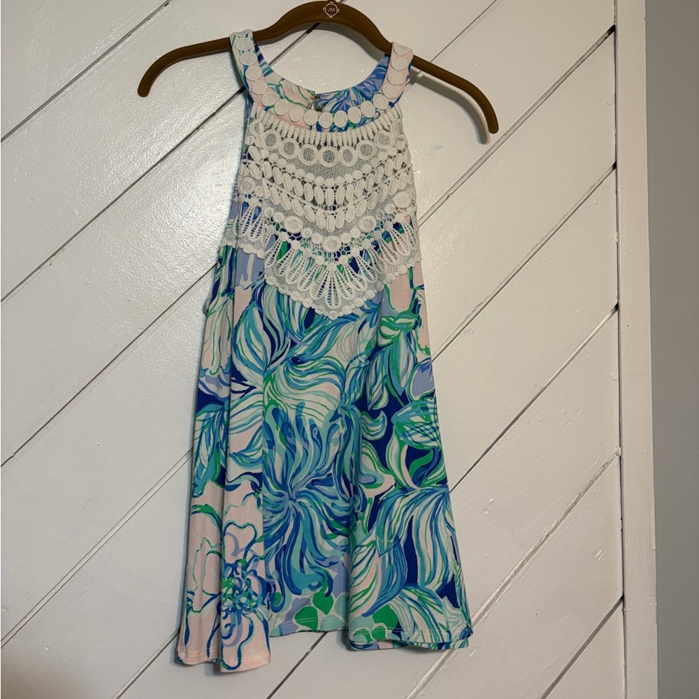 Lilly Pulitzer Blue and Green Tank Top